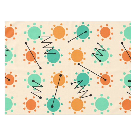 Modernes Sonnenschein im Mittelalter Tischdecke (Vorderseite (Horizontal))