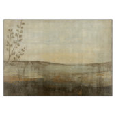 Modernes Sonnenuntergang-LandschaftsÖlgemälde Schneidebrett (Vorderseite)