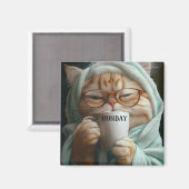 Modernes, sonniges Haustier Magnet (Vorderseite/Rückseite)