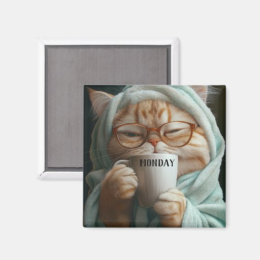 Modernes, sonniges Haustier Magnet (Vorderseite/Rückseite)