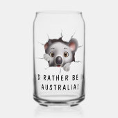 Modernes, sonniges, ungewöhnliches Tier Koala Gebu Dosenglas (Vorderseite)