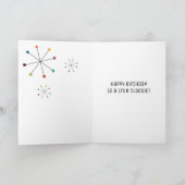 Modernes, sonniges Vintages Geburtstag Karte (Innenseite)