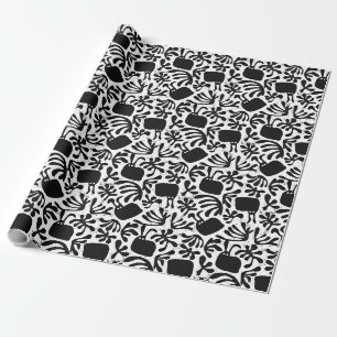 Modernes, sonniges Wrackpapier Geschenkpapier