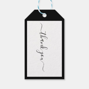 Modernes soziales des Kalligraphie-Designer-B&W Geschenkanhänger
