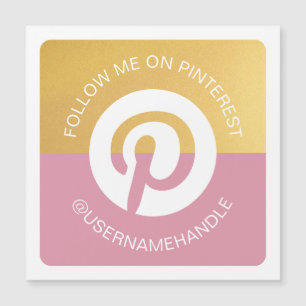 Modernes Sozialmedien Pinterest Follow-me Magnetkarte