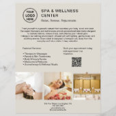 Modernes Spa-Wellness-Center Werbegeschäft Flyer (Vorne)