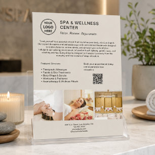 Modernes Spa-Wellness-Center Werbegeschäft Flyer