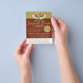 Modernes Spaghetti Dinner Fundraiser Event Flyer (Gruppe)