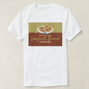Modernes Spaghetti Dinner Fundraiser Event T-Shirt