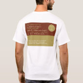 Modernes Spaghetti Dinner Fundraiser Event T-Shirt (Rückseite)