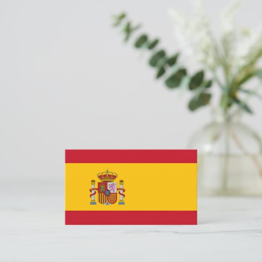 Modernes Spanien, Visitenkarte, spanische Flagge/Q Visitenkarte (Stehend Vorderseite)