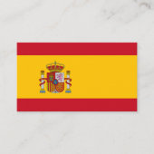 Modernes Spanien, Visitenkarte, spanische Flagge/Q Visitenkarte (Vorderseite)