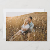 Modernes Spanisches Celebra con Nosotros Foto Wedd Einladung (Rückseite)