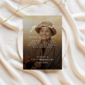 Modernes Spanisches Gracias Beerdigung Foto Vielen Karte