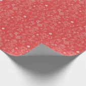 Modernes Sparkle und Chef: Weihnachten Party Geschenkpapier (Ecke)