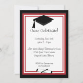 Modernes Spaß-Abschluss-Party-Gewohnheits-Foto Einladung (Rückseite)