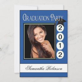 Modernes Spaß-Abschluss-Party-Gewohnheits-Foto Einladung