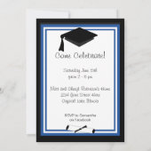 Modernes Spaß-Abschluss-Party-Gewohnheits-Foto Einladung (Rückseite)