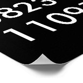 Modernes Special Dates Poster (Ecke)