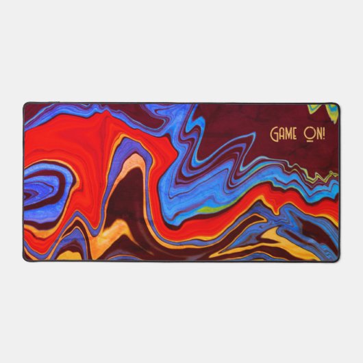 Modernes Spiel auf Abstraktem, beängstigenden, bun Schreibtischunterlage (Vorderseite)