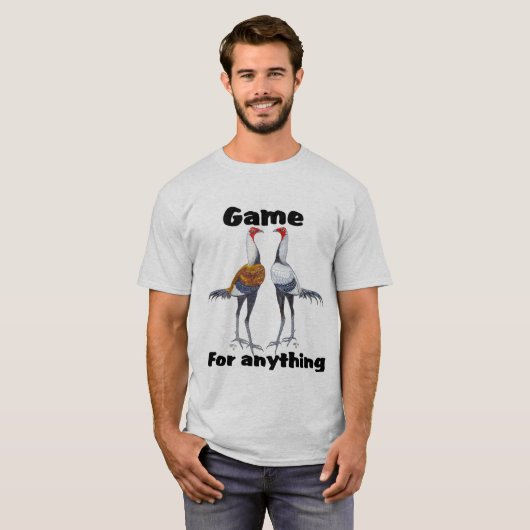 Modernes Spiel-Zwerghuhn-T-Shirt T-Shirt (Vorne ganz)