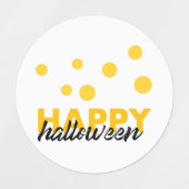Modernes, spielerisches Design von Happy Halloween Etiketten (Design 2)