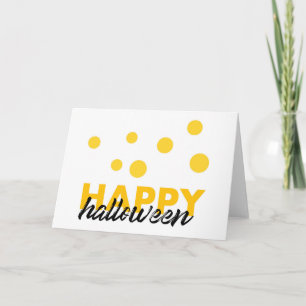 Modernes, spielerisches Design von Happy Halloween Karte