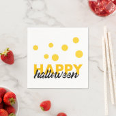 Modernes, spielerisches Design von Happy Halloween Serviette (Beispiel)