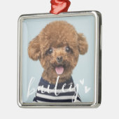 Modernes, spielerisches Foto Ornament Aus Metall (Links)