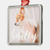 Modernes, spielerisches Foto Ornament Aus Metall (Links)