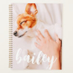Modernes, spielerisches Foto Planer<br><div class="desc">Dieses einfache und klassische Design besteht aus Serifentypografie und fügt ein individuelles Foto Ihres Haustieres hinzu.</div>