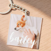 Modernes, spielerisches Foto Schlüsselanhänger