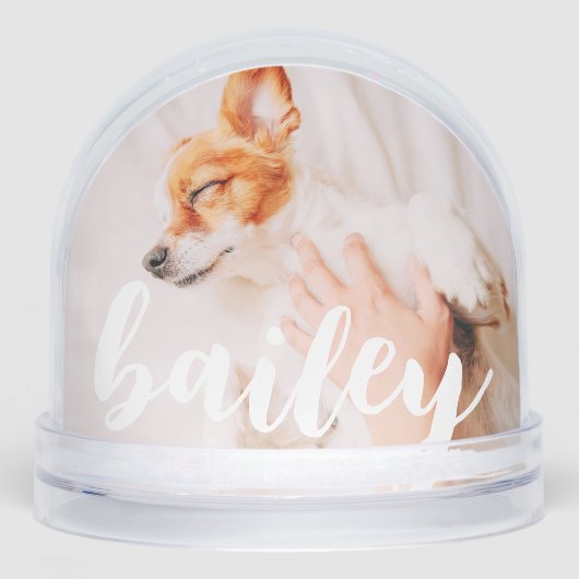 Modernes, spielerisches Foto Schneekugeln (Vorderseite)