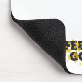 Modernes, spielerisches, fröhliches Design des Gef Mousepad (Ecke)