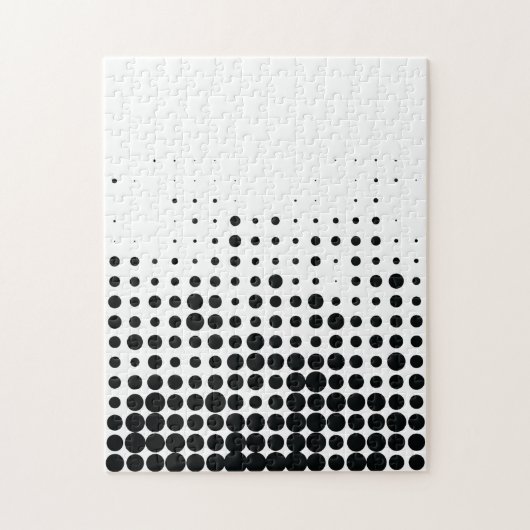 Modernes, spielerisches, urbanes geometrisches Kre Puzzle (Vertikal)