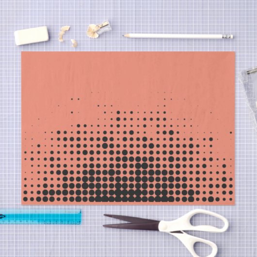 Modernes, spielerisches, urbanes geometrisches Kre Seidenpapier (Handwerk)