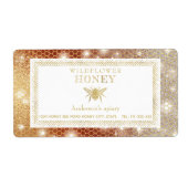 Modernes Spinken-Honigwabenkamm Goldweinetikett (Vorne)