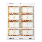 Modernes Spinken-Honigwabenkamm Goldweinetikett (Vorne)