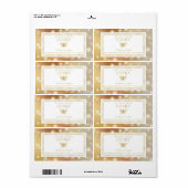 Modernes Spinken-Honigwabenkamm Goldweinetikett (Vorne)