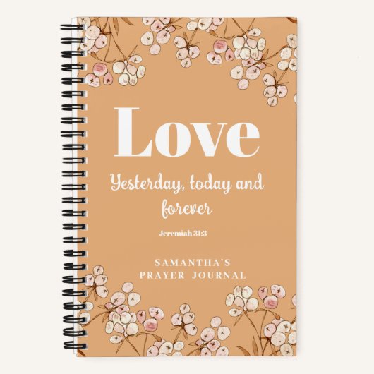 Modernes Spiral-Prayer-Notebook Notizblock (Vorderseite)