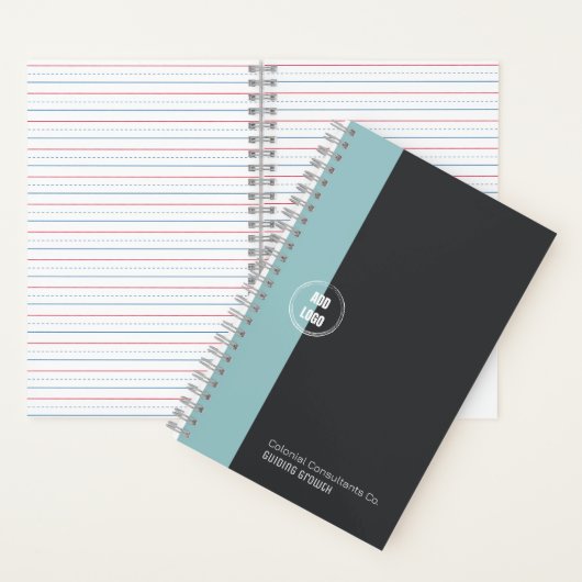 Modernes SpiralNotebook mit individuellem Logo Notizblock (Innen)