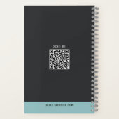 Modernes SpiralNotebook mit individuellem Logo Notizblock (Rückseite)