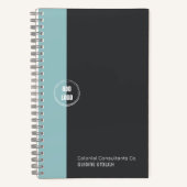 Modernes SpiralNotebook mit individuellem Logo Notizblock (Vorderseite)