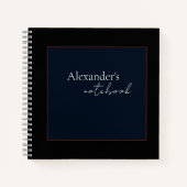 Modernes SpiralNotebook Notizblock (Vorderseite)