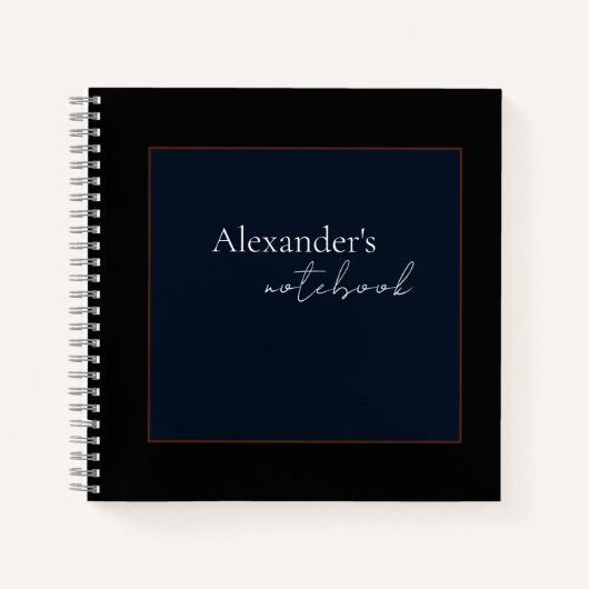 Modernes SpiralNotebook Notizblock (Vorderseite)