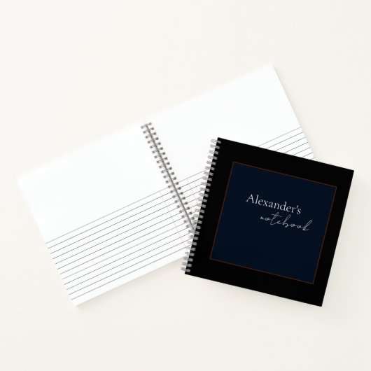 Modernes SpiralNotebook Notizblock (Innenseite)