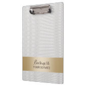 Modernes Spitze-Gold Striped Klemmbrett (Links)