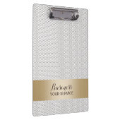 Modernes Spitze-Gold Striped Klemmbrett (Rechts)