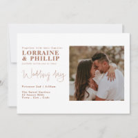 Modernes Split Layout mit Foto Hochzeit