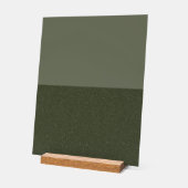 Modernes Split Moss Grüne Akryllische Schriftzeich Acrylschild (Winkel)